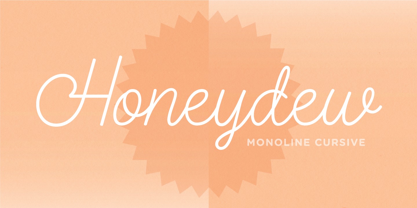 폰트 Honeydew